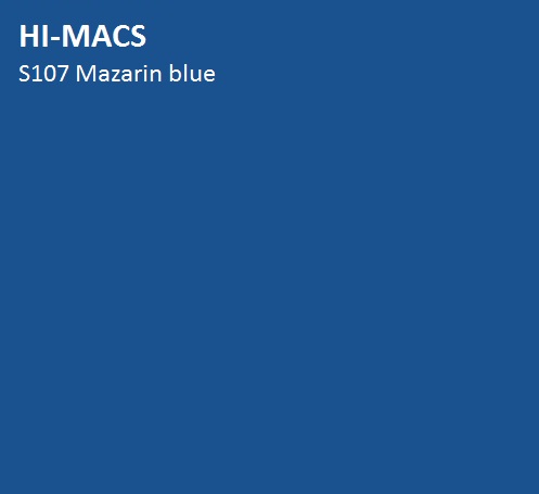 LG HI-MACS SOLID - S107_Mazarin_Blue_hf