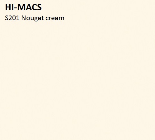 LG HI-MACS SOLID - S201_Nougat_Cream