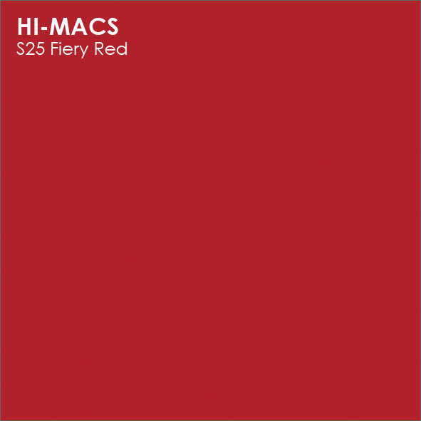 LG HI-MACS SOLID - S25-Fiery-Red